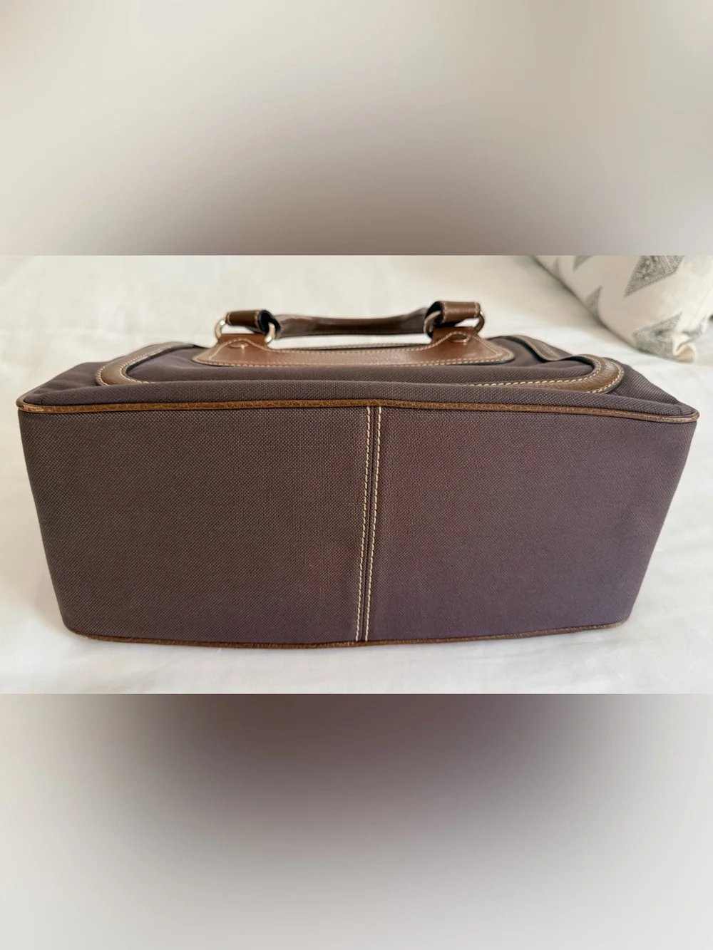 Authentic Celine Canvas and Leather Boogie Bag